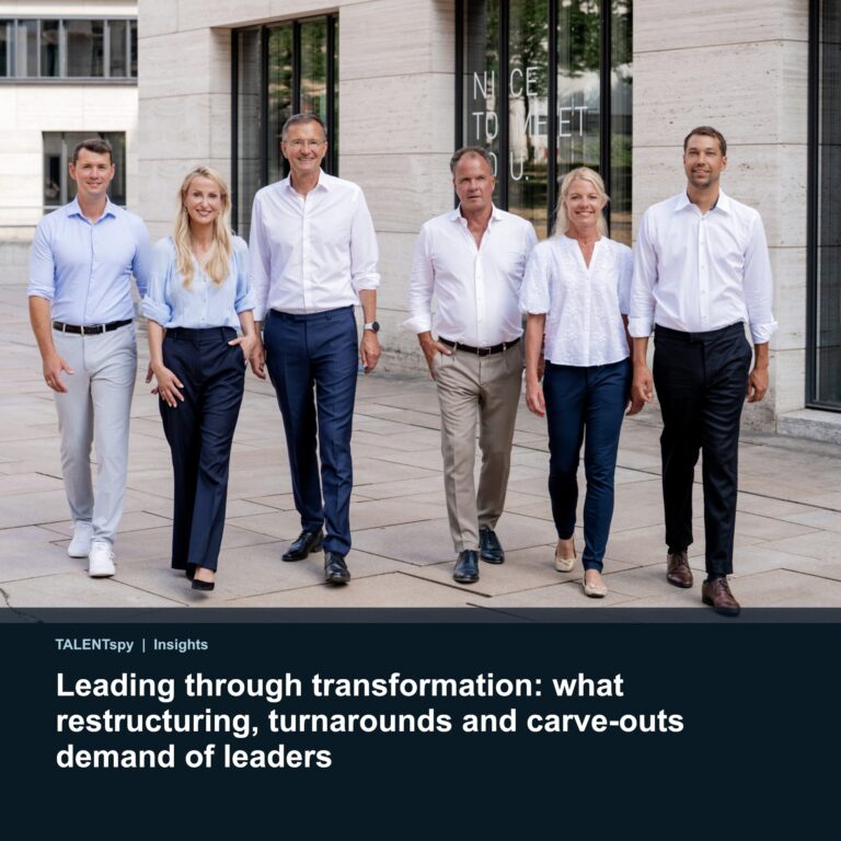 Leading through transformation: what restructuring, turnarounds and carve-outs demand of leaders