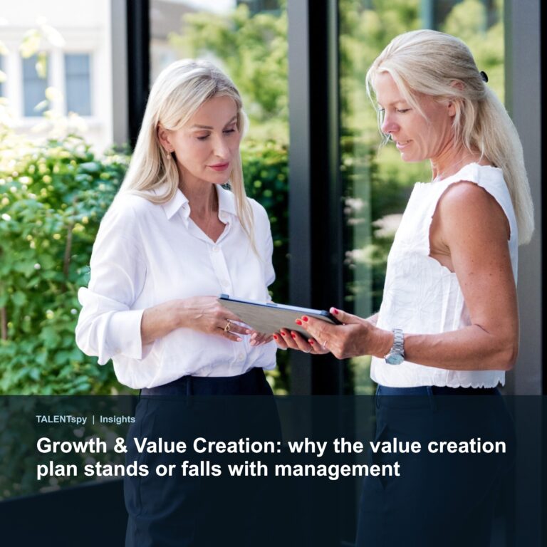 Growth & Value Creation: why the value creation plan stands or falls with management