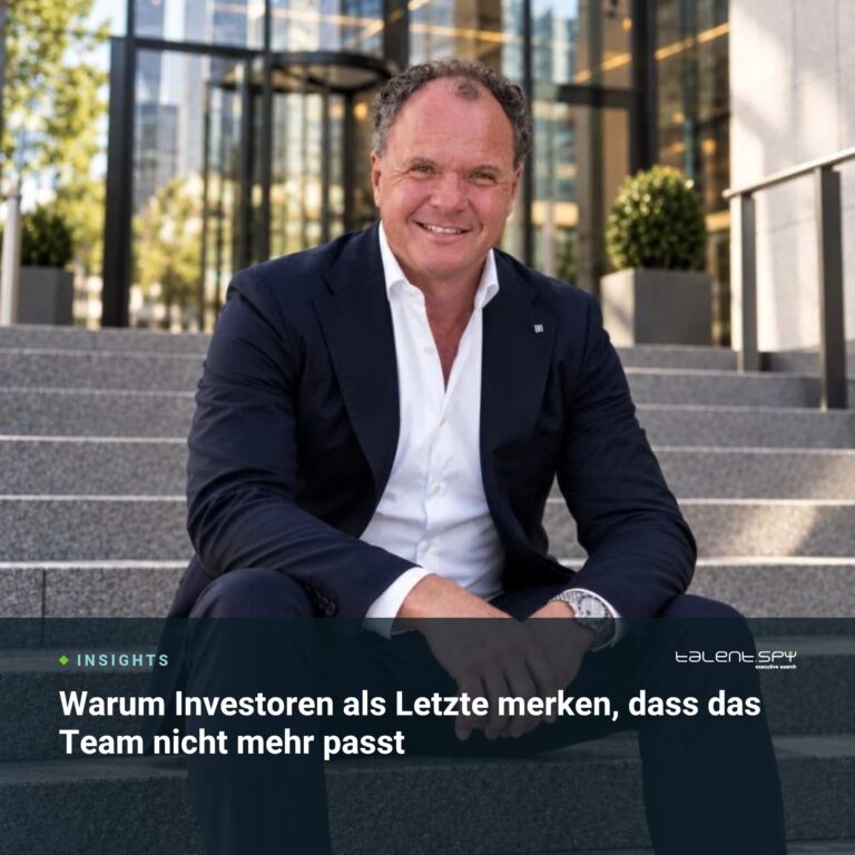 Warum Investoren als Letzte merken, dass das Team nicht mehr passt